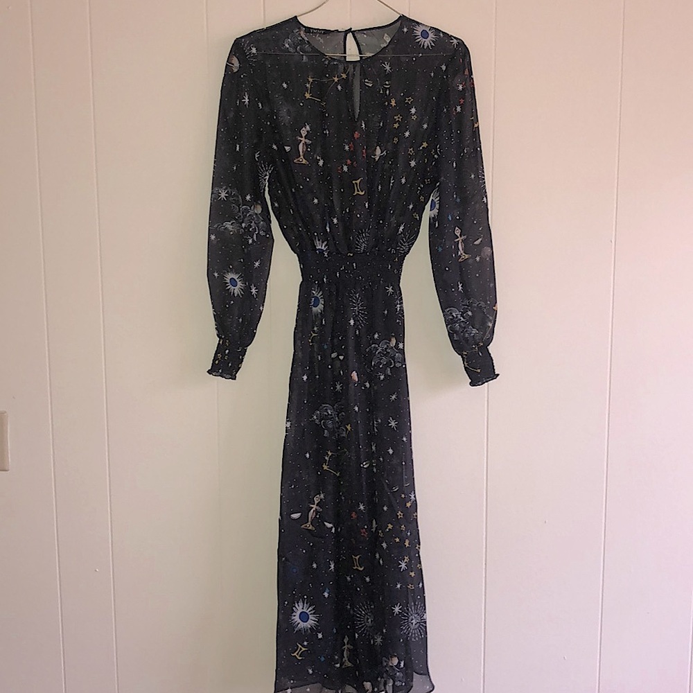 STUNNING STELLAR SHEER MAXI w SLIP